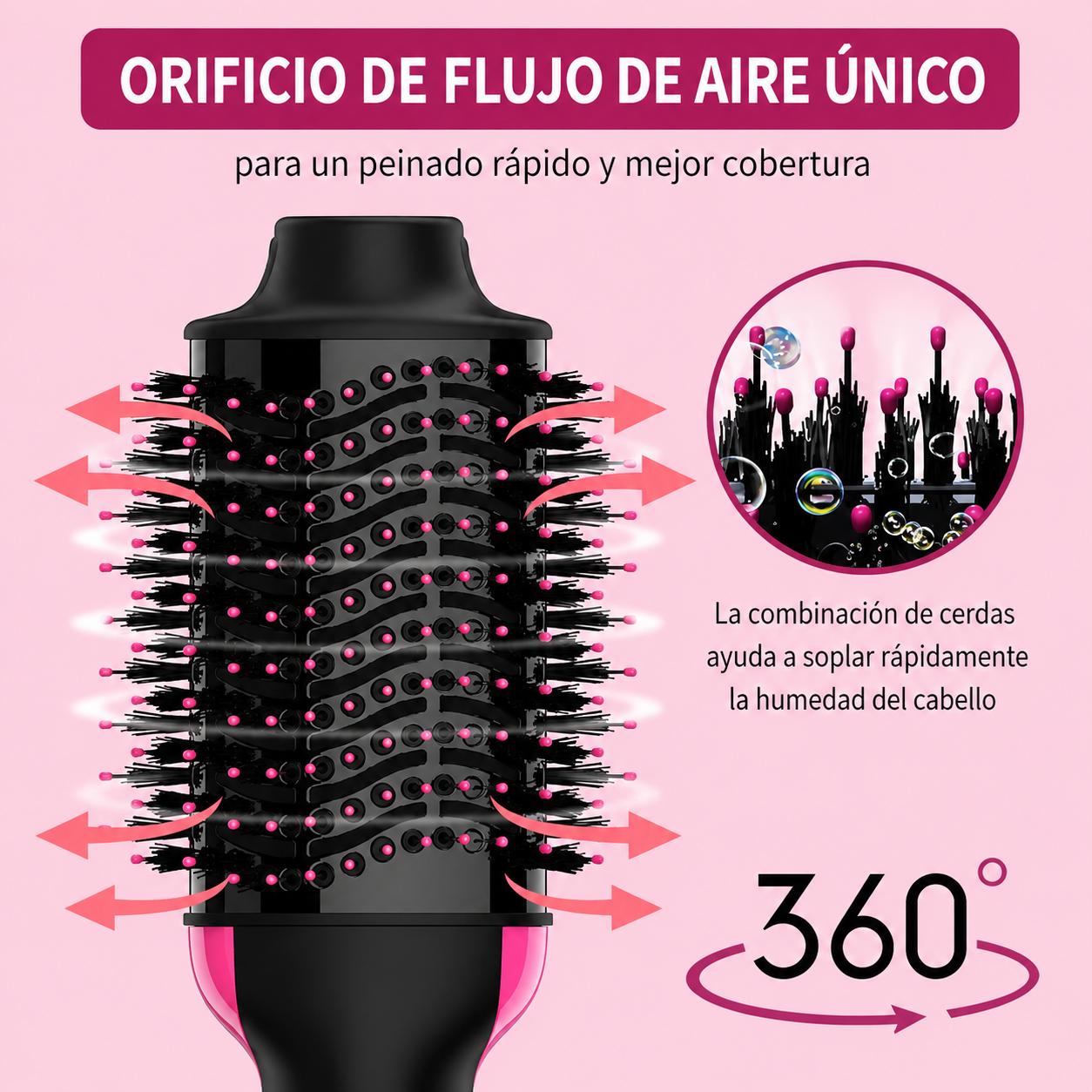 Cepillo Secador 4 en 1